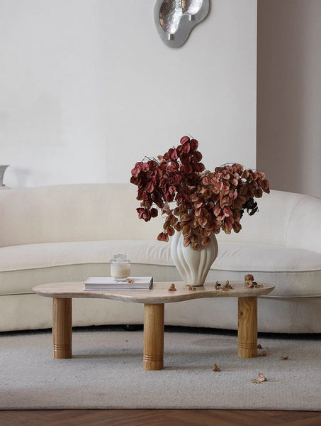Large Porcelain Vases for Modern Home Decor, Unique Handmade Modern Flower Vase, Centerpiece Ceramic Bouquet Vases, Contemporary Vases on Dining Table-Grace Painting Crafts