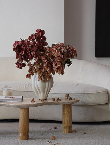 Unique Handmade Modern Flower Vase, Large Porcelain Vases for Modern Home Decor, Centerpiece Ceramic Bouquet Vases, Contemporary Vases on Dining Table-Grace Painting Crafts