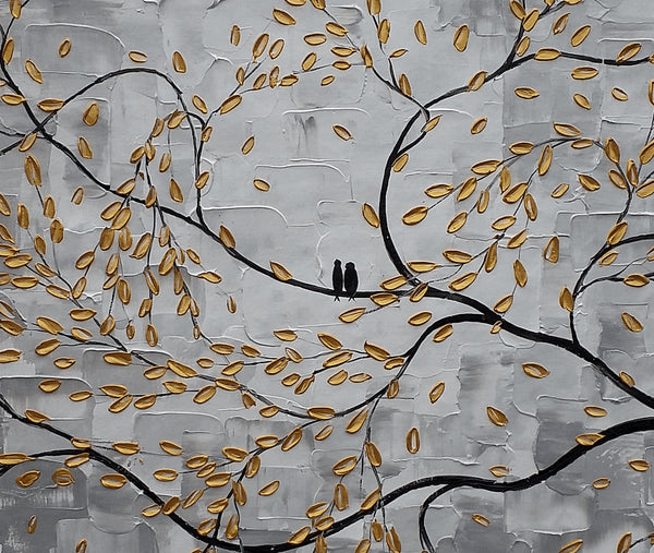 Large Art, Original Painting, Canvas Art, Abstract Painting, Abstract Art, Original Art, Wall Art, Canvas Painting, Love Birds Painting, Wedding Gift-Grace Painting Crafts