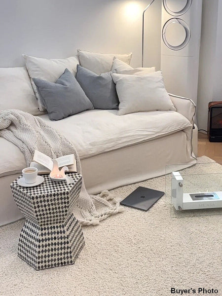 Contemporary Bedside Table, Small End Table, Modern Side Table, Bedside Small Side Table, Shell Small Sofa Side Table, Portable Casual Side Table, Creative Coffee Table, Contemporary Side Table-Grace Painting Crafts