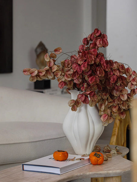 Unique Handmade Modern Flower Vase, Large Porcelain Vases for Modern Home Decor, Centerpiece Ceramic Bouquet Vases, Contemporary Vases on Dining Table-Grace Painting Crafts