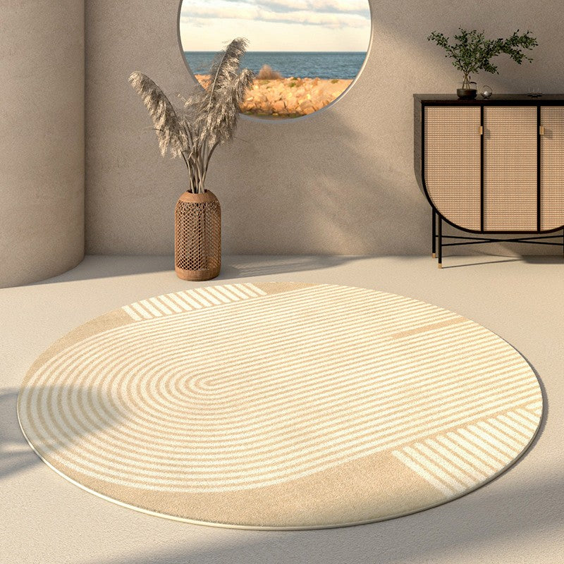 Contemporary Circular Rugs For Study Room Modern Round Rugs, Soft Plush Floor Carpet