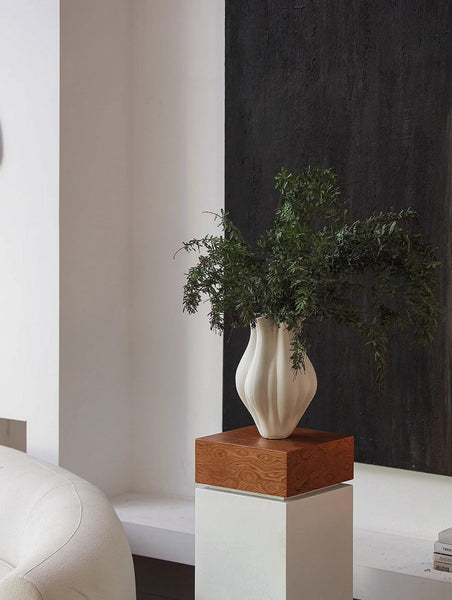 Large Porcelain Vases for Modern Home Decor, Unique Handmade Modern Flower Vase, Centerpiece Ceramic Bouquet Vases, Contemporary Vases on Dining Table-Grace Painting Crafts