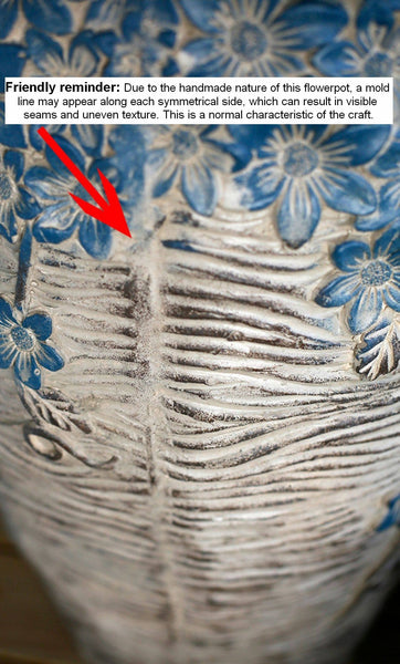 Extra Large Garden Flower Planters, Oversized Garden Flower Pot, Garden Ornaments, Large Resin Gardern Flower Planter, Modern Outdoor Garden Flower Pots-Grace Painting Crafts