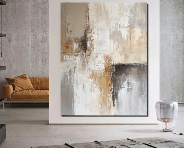 Contemporary Acrylic Wall Art Ideas, Large Abstract Paintings, Large Paintings for Living Room, Simple Modern Art, Modern Canvas Painting-Grace Painting Crafts