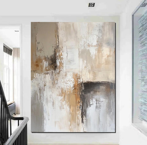 Contemporary Acrylic Wall Art Ideas, Large Abstract Paintings, Large Paintings for Living Room, Simple Modern Art, Modern Canvas Painting-Grace Painting Crafts