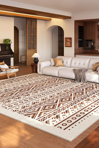 Contemporary Modern Rugs, Modern Rugs for Living Room, Modern Rugs for Dining Room, Boho Style Carpets Next to Bed