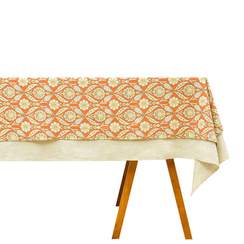Modern Square Tablecloth, Bohemia Oriental Bilayer Tablecloths, Country Farmhouse Tablecloth for Round Table, Large Rectangle Table Covers for Dining Room Table, Rustic Table Cloths for Kitchen-Grace Painting Crafts