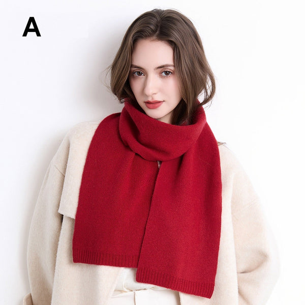 Modern Wool Scarf for Women, Small Soft Scarf for Women, Casual Scarf for Women, Cold Weather Scarves-Grace Painting Crafts