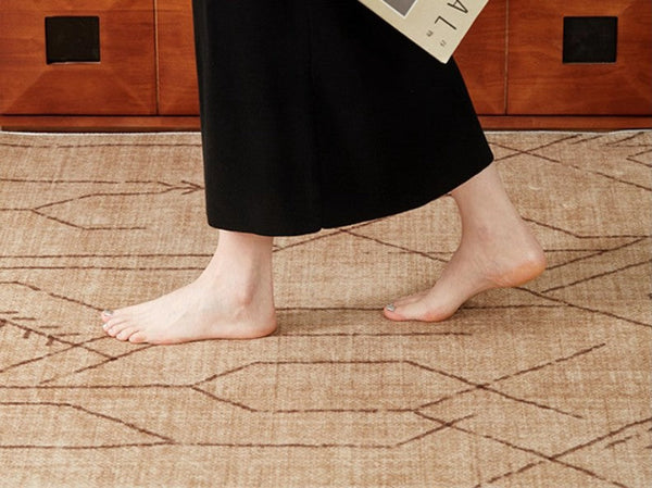 Geometric Contemporary Rugs for Dining Room, Bedroom Floor Rugs, Extra Large Modern Rugs for Living Room, Oversized Modern Rug for Living Room-Grace Painting Crafts