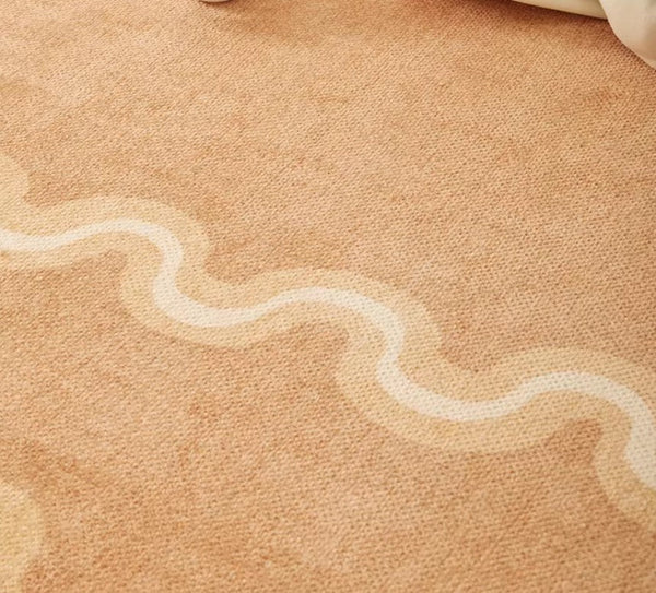 Large Modern Rugs for Living Room, Bedroom Modern Rugs, Dining Room Geometric Modern Rugs, Cream Color Contemporary Modern Rugs-Grace Painting Crafts