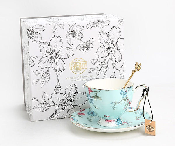 Porcelain Tea cups, Elegant Coffee Cup, Porcelain Coffee Cups, Coffee Cup in Gift Box, Vintage Tea Cup Set, British Tea Cup with Saucer, Afternoon Tea Cup with Saucer Set-Grace Painting Crafts