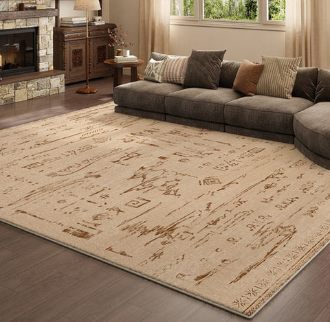 Geometric Contemporary Rugs, Abstract Contemporary Modern Rugs for Dining Room, Mid Century Modern Rugs for Living Room-Grace Painting Crafts