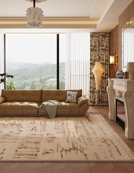 Geometric Contemporary Rugs, Abstract Contemporary Modern Rugs for Dining Room, Mid Century Modern Rugs for Living Room-Grace Painting Crafts