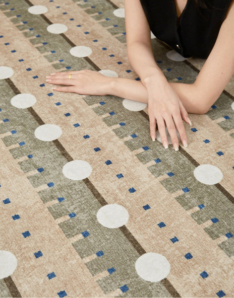 Contemporary Area Rugs for Dining Room, Large Modern Rugs for Living Room, Mid Century Modern Rugs for Bedroom-Grace Painting Crafts