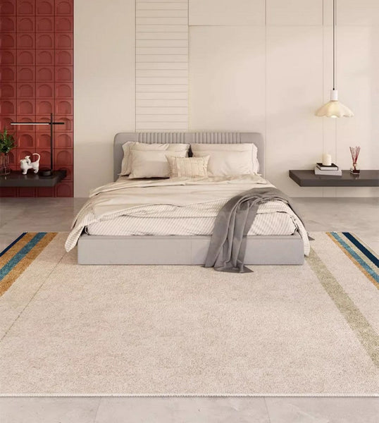 Modern Rugs under Dining Room Table, Abstract Area Rugs for Living Room, Modern Carpets for Kitchen, Geometric Contemporary Modern Rugs Next to Bed-Grace Painting Crafts