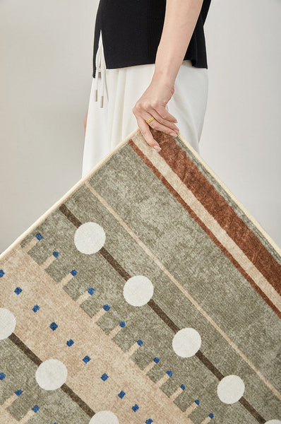 Contemporary Area Rugs for Dining Room, Large Modern Rugs for Living Room, Mid Century Modern Rugs for Bedroom-Grace Painting Crafts