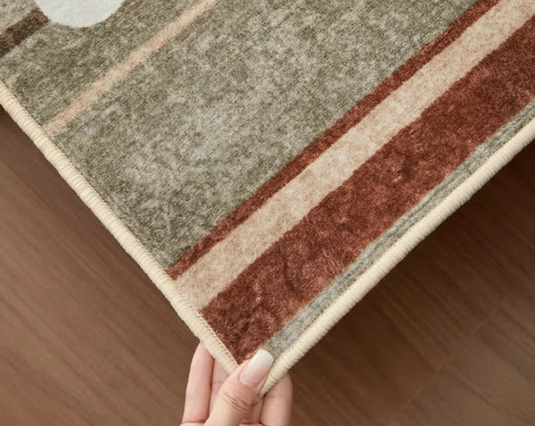 Contemporary Area Rugs for Dining Room, Large Modern Rugs for Living Room, Mid Century Modern Rugs for Bedroom-Grace Painting Crafts