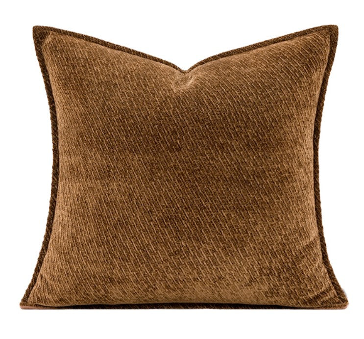 Large Brown Modern Throw Pillows for Couch, Contemporary Modern Sofa Pillows for Bedroom, Simple Decorative Throw Pillows, Large Throw Pillow for Interior Design-Grace Painting Crafts