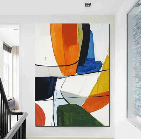 Large Abstract Paintings on Canvas, Large Painting for Sale, Hand Painted Canvas Art, Acrylic Paintings for Living Room-Grace Painting Crafts
