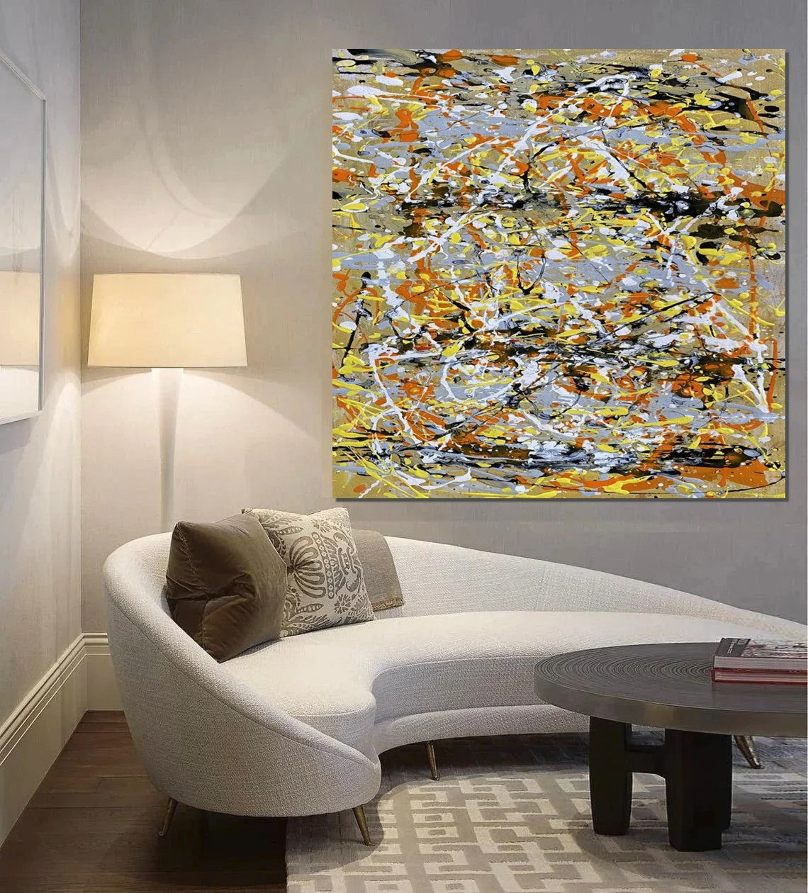 Contemporary Wall Art Paintings, Acrylic Paintings for Living Room, Bedroom Wall Art Paintings, Large Simple Modern Art, Abstract Acrylic Painting-Grace Painting Crafts