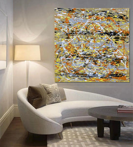 Contemporary Wall Art Paintings, Acrylic Paintings for Living Room, Bedroom Wall Art Paintings, Large Simple Modern Art, Abstract Acrylic Painting-Grace Painting Crafts