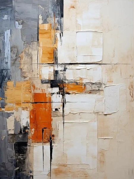 Contemporary Painting, Large Paintings for Bedroom, Living Room Acrylic Painting, Modern Wall Art Ideas for Dining Room, Large Canvas Painting-Grace Painting Crafts