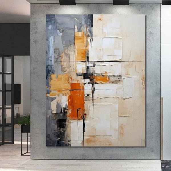 Contemporary Painting, Large Paintings for Bedroom, Living Room Acrylic Painting, Modern Wall Art Ideas for Dining Room, Large Canvas Painting-Grace Painting Crafts
