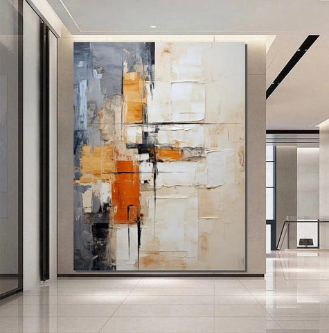 Contemporary Painting, Large Paintings for Bedroom, Living Room Acrylic Painting, Modern Wall Art Ideas for Dining Room, Large Canvas Painting-Grace Painting Crafts