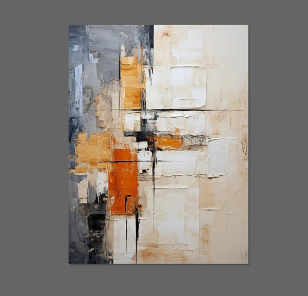 Contemporary Painting, Large Paintings for Bedroom, Living Room Acrylic Painting, Modern Wall Art Ideas for Dining Room, Large Canvas Painting-Grace Painting Crafts