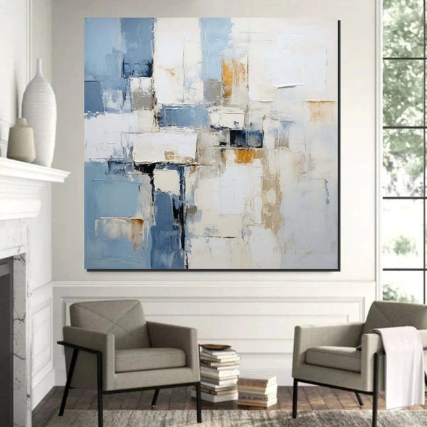 Modern Contemporary Artwork, Buy Paintings Online, Heavy Texture Canvas Art, Abstract Acrylic Paintings for Living Room, Oversized Large Wall Art-Grace Painting Crafts