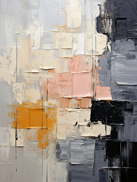 Living Room Wall Art Painting, Modern Contemporary Abstract Artwork, Palette Knife Paintings, Extra Large Acrylic Painting, Simple Modern Art-Grace Painting Crafts