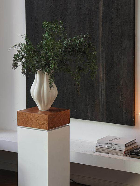 Large Porcelain Vases for Modern Home Decor, Unique Handmade Modern Flower Vase, Centerpiece Ceramic Bouquet Vases, Contemporary Vases on Dining Table-Grace Painting Crafts