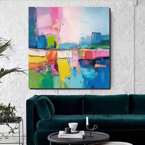 Living Room Large Wall Art, Modern Paintings for Bedroom, Heavy Texture Canvas Art, Contemporary Art on Canvas, Heavy Texture Paintings, Original Art Paintings-Grace Painting Crafts