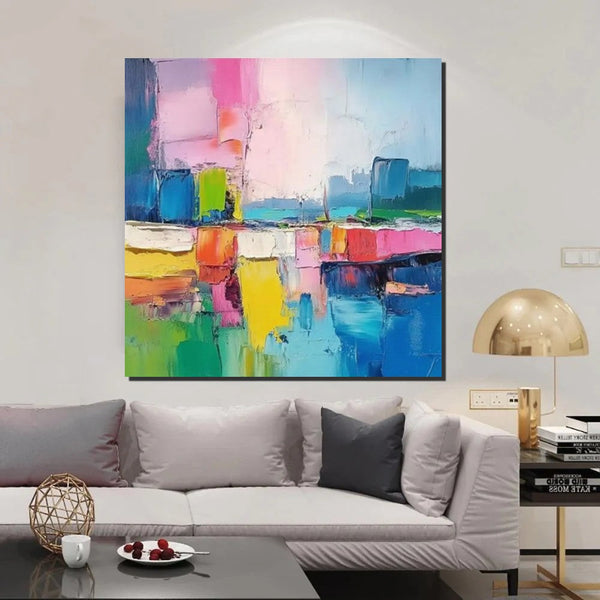 Living Room Large Wall Art, Modern Paintings for Bedroom, Heavy Texture Canvas Art, Contemporary Art on Canvas, Heavy Texture Paintings, Original Art Paintings-Grace Painting Crafts