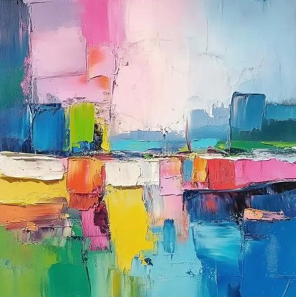 Living Room Large Wall Art, Modern Paintings for Bedroom, Heavy Texture Canvas Art, Contemporary Art on Canvas, Heavy Texture Paintings, Original Art Paintings-Grace Painting Crafts