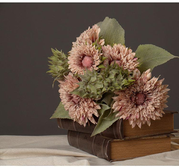 Large Gerberas Artificial Flowers, Autumn Arrangement, Table centerpiece, Sunflower-Grace Painting Crafts