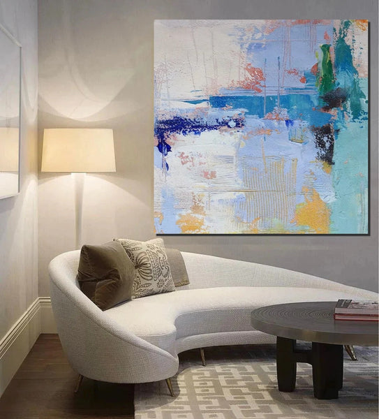 Bedroom Acrylic Painting, Simple Painting Ideas, Contemporary Art Painting, Living Room Wall Painting, Extra Large Canvas Painting, Modern Paintings-Grace Painting Crafts