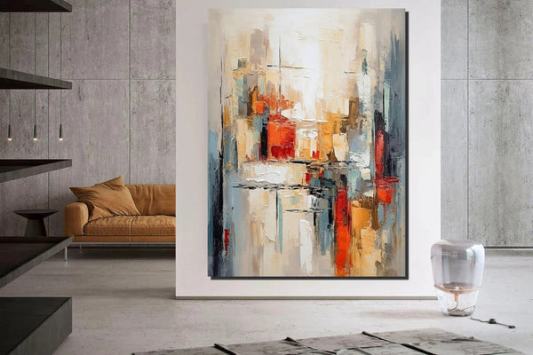 Large Wall Art for Living Room, Contemporary Canvas Art, Modern Paintings for Bedroom, Hand Painted Wall Art, Original Abstract Paintings-Grace Painting Crafts