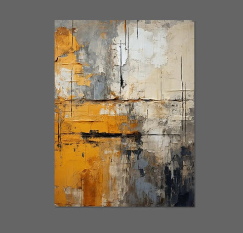 Hand Painted Wall Painting, Modern Abstract Art for Bedroom, Abstract Acrylic Wall Painting, Extra Large Paintings for Living Room, Simple Painting Ideas-Grace Painting Crafts