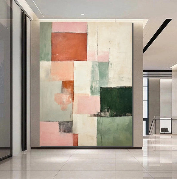 Modern Abstract Art for Bedroom, Hand Painted Wall Painting, Abstract Acrylic Wall Painting, Extra Large Paintings for Living Room, Simple Painting Ideas-Grace Painting Crafts