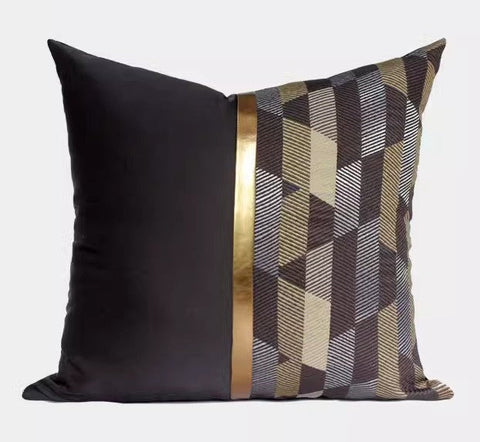 Modern Pillows for Living Room, Black Decorative Modern Pillows for Couch, Modern Sofa Pillows Covers, Modern Sofa Cushion-Grace Painting Crafts
