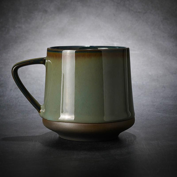 Large Tea Cup, Large Pottery Coffee Cup, Ceramic Coffee Mug, Latte Coffee Cup, Handmade Coffee Cup-Grace Painting Crafts