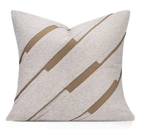 Light Grey Modern Pillows for Couch, Abstract Decorative Throw Pillows for Living Room, Large Modern Sofa Cushion, Decorative Pillow Covers-Grace Painting Crafts