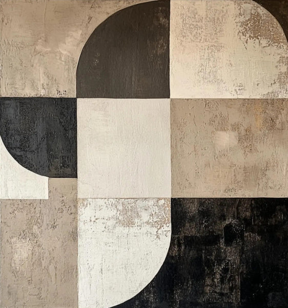 Large Painting on Canvas, Simple Modern Art, Bedroom Wall Art Paintings, Acrylic Abstract Paintings, Buy Abstract Painting Online, Black Abstract Paintings-Grace Painting Crafts