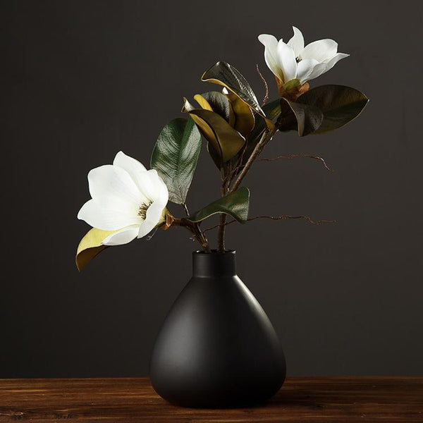 Large White Magnolias Artificial Flowers, Artificial Botany Plants, Magnolia Flower, Silk Flower Arrangement-Grace Painting Crafts