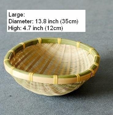 Natural Bamboo Baskets, Kitchen Storage Baskets, Farmhouse Storage Basket, Hand Woven Storage Baskets, Snacks Basket, Set of 3-Grace Painting Crafts