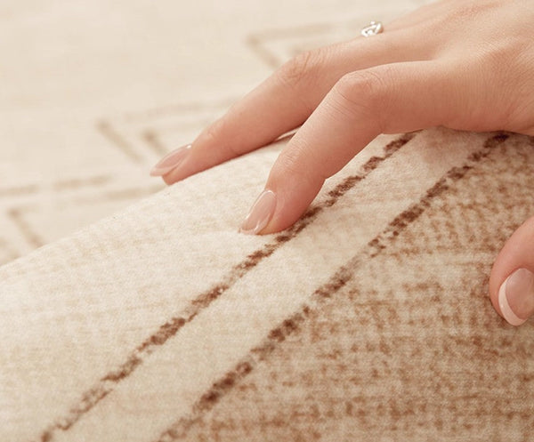 Modern Rugs under Dining Room Table, Geometric Modern Carpets for Office, Abstract Modern Rugs for Living Room, Contemporary Modern Rugs Next to Bed-Grace Painting Crafts