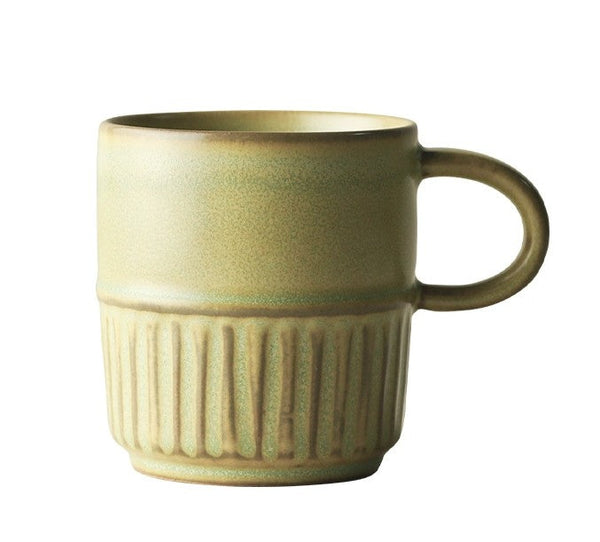 Handmade Ceramic Coffee Mug, Large Capacity Coffee Cup, Large Pottery Coffee Cup, Large Tea Cup-Grace Painting Crafts