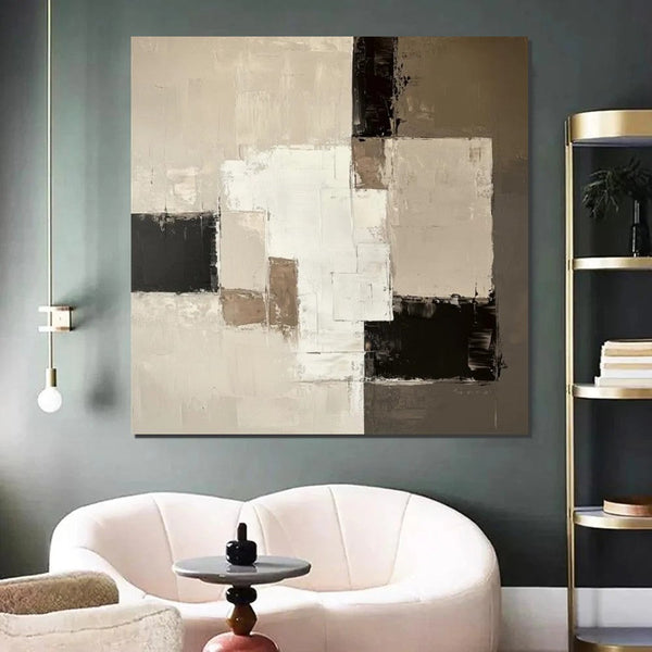 Canvas Painting for Living Room, Contemporary Abstract Artwork, Abstract Painting Ideas for Interior Design, Modern Wall Art Painting-Grace Painting Crafts
